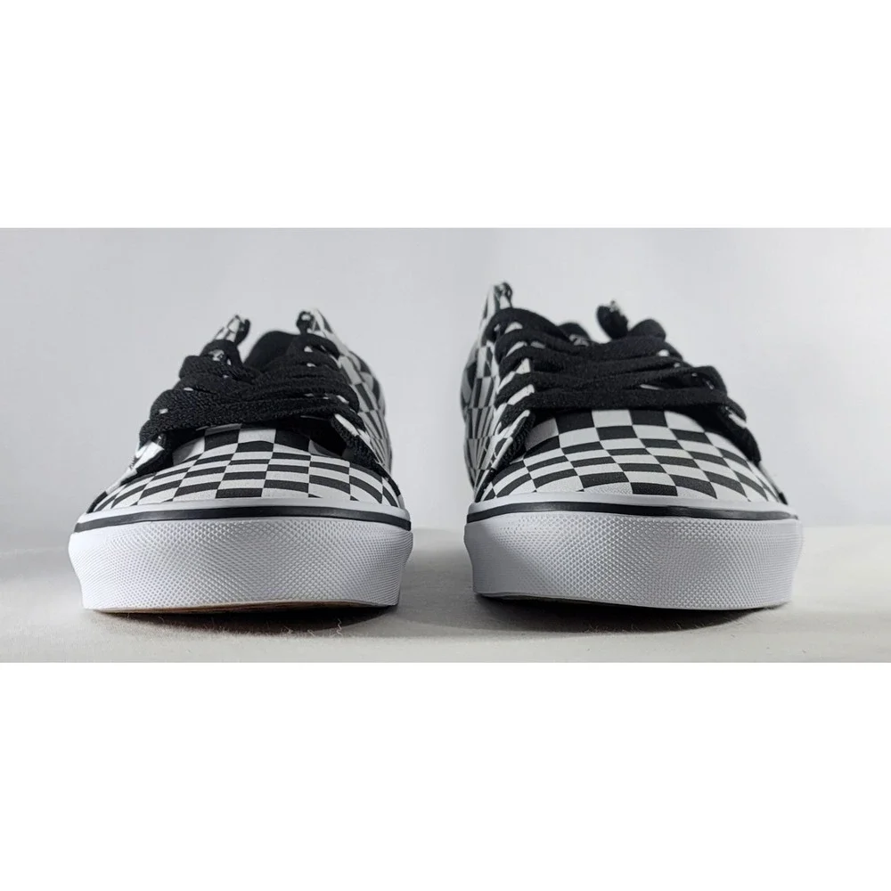 Vans Seldan Checkerboard Skate Shoes Canvas Black White Mens Sz 11.5 VN000CT3BA2